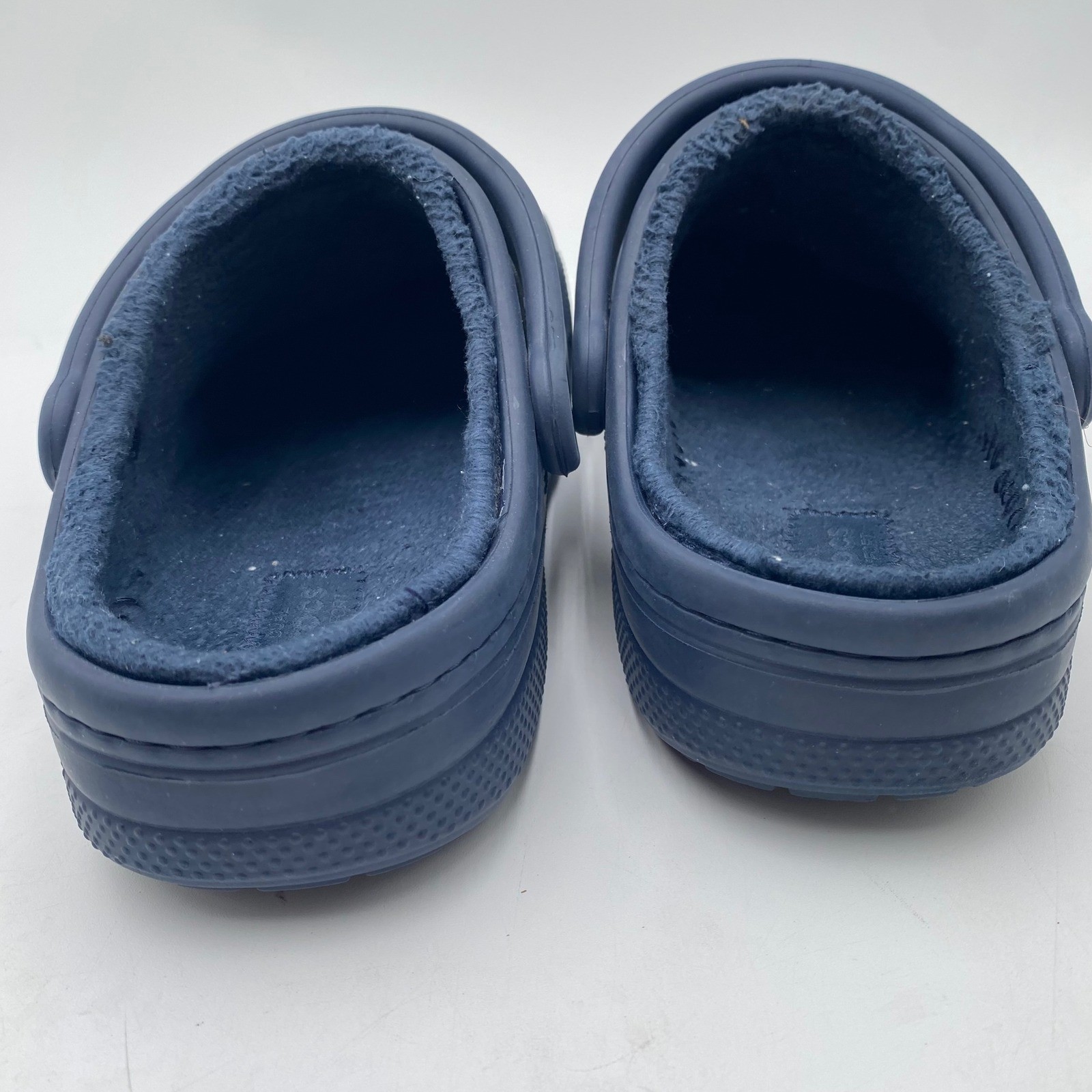 Crocs Baya Lined Clog Navy Blue Womens 6 Fleece Warm Comfort Slip On Shoes
