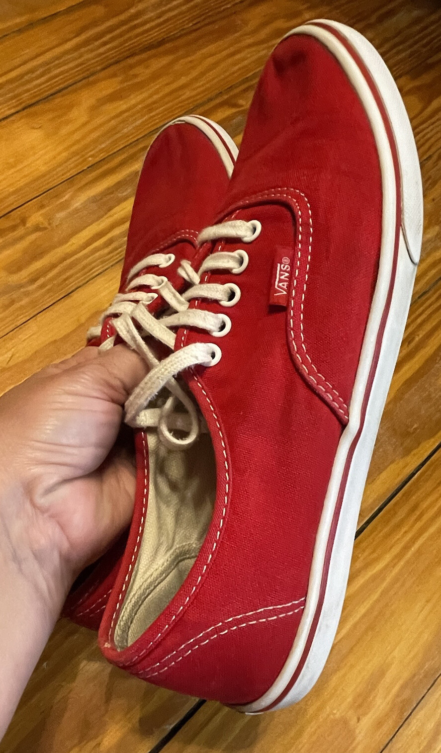 Vans Off the Wall Classic Sneakers Red Women’s Size 8.5, Men’s 7