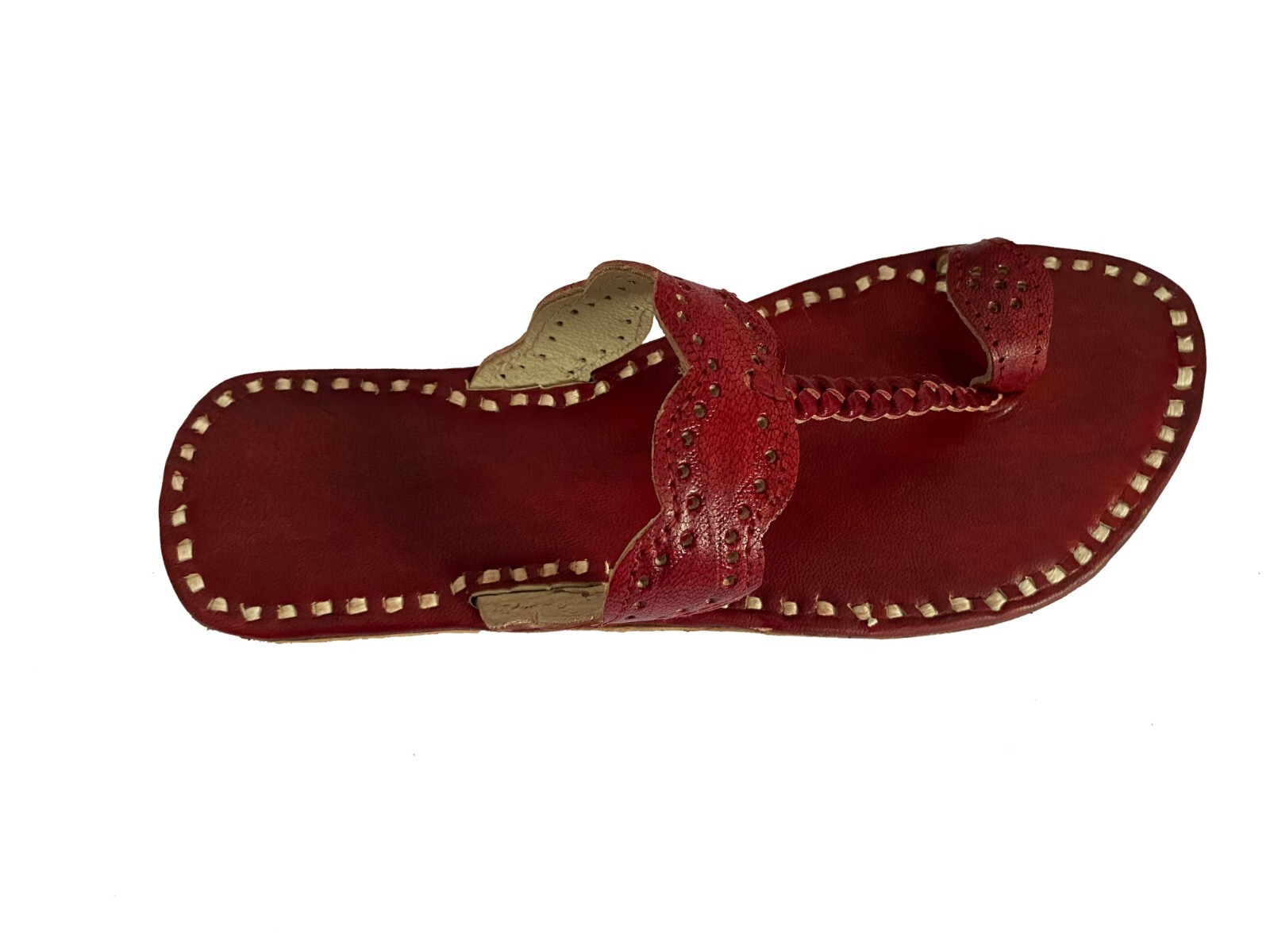 Womens Genuine Brown Leather Daily Wear Casual Dress Sandals Slippers Girls Shoe