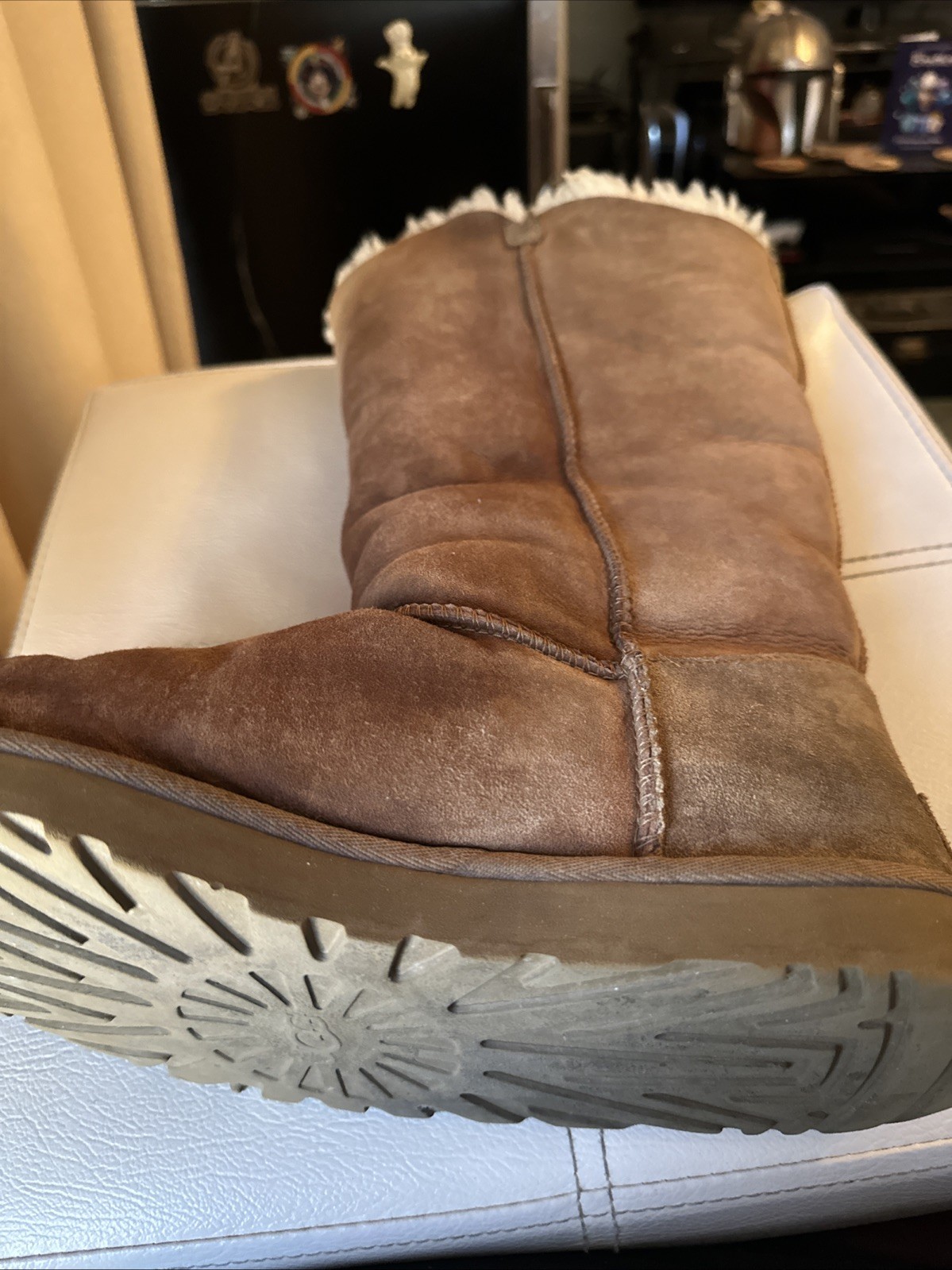 UGG 1016227 Bailey Button Triplet II Size 12 Women’s Boots – Chestnut