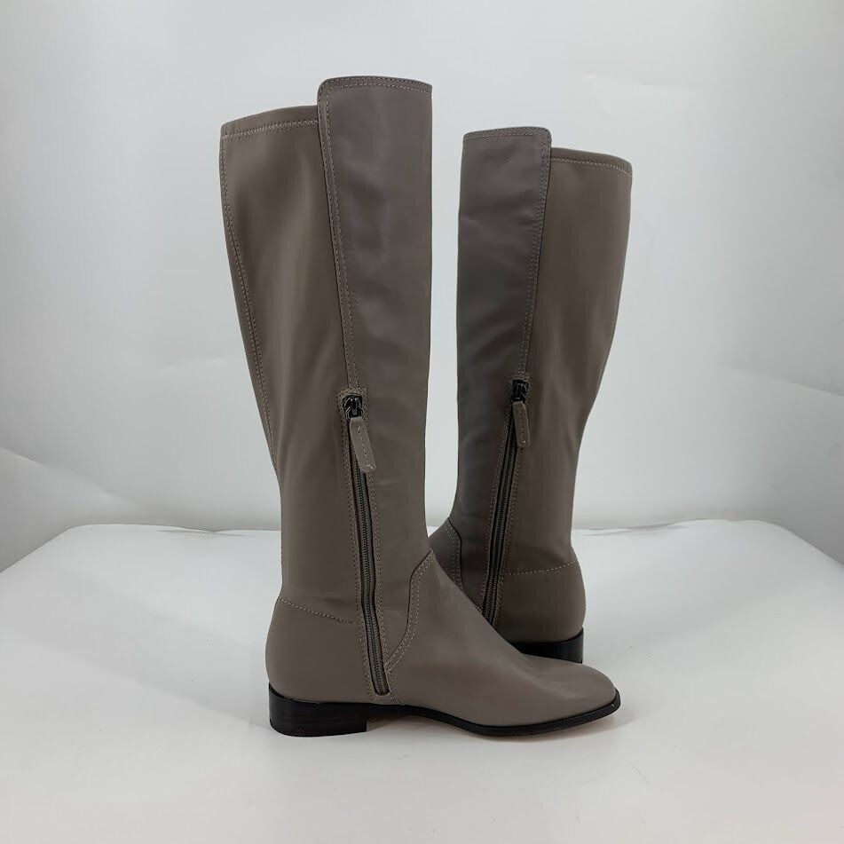 Louise et Cie Women’s Lo-Verdi-R Round Toe Low Heel Leather Knee High Boots SZ 6