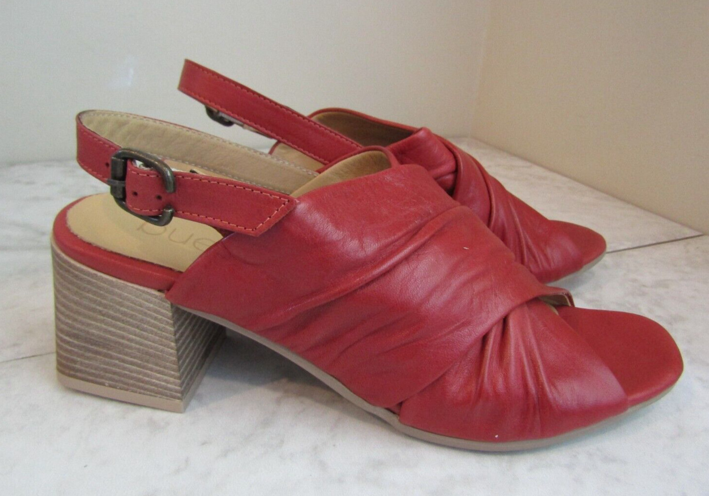 NIB Bueno Shoes & Fun Eden Terra Cotta Slingback 2.5″ Heels Shoes Women’s EU 41