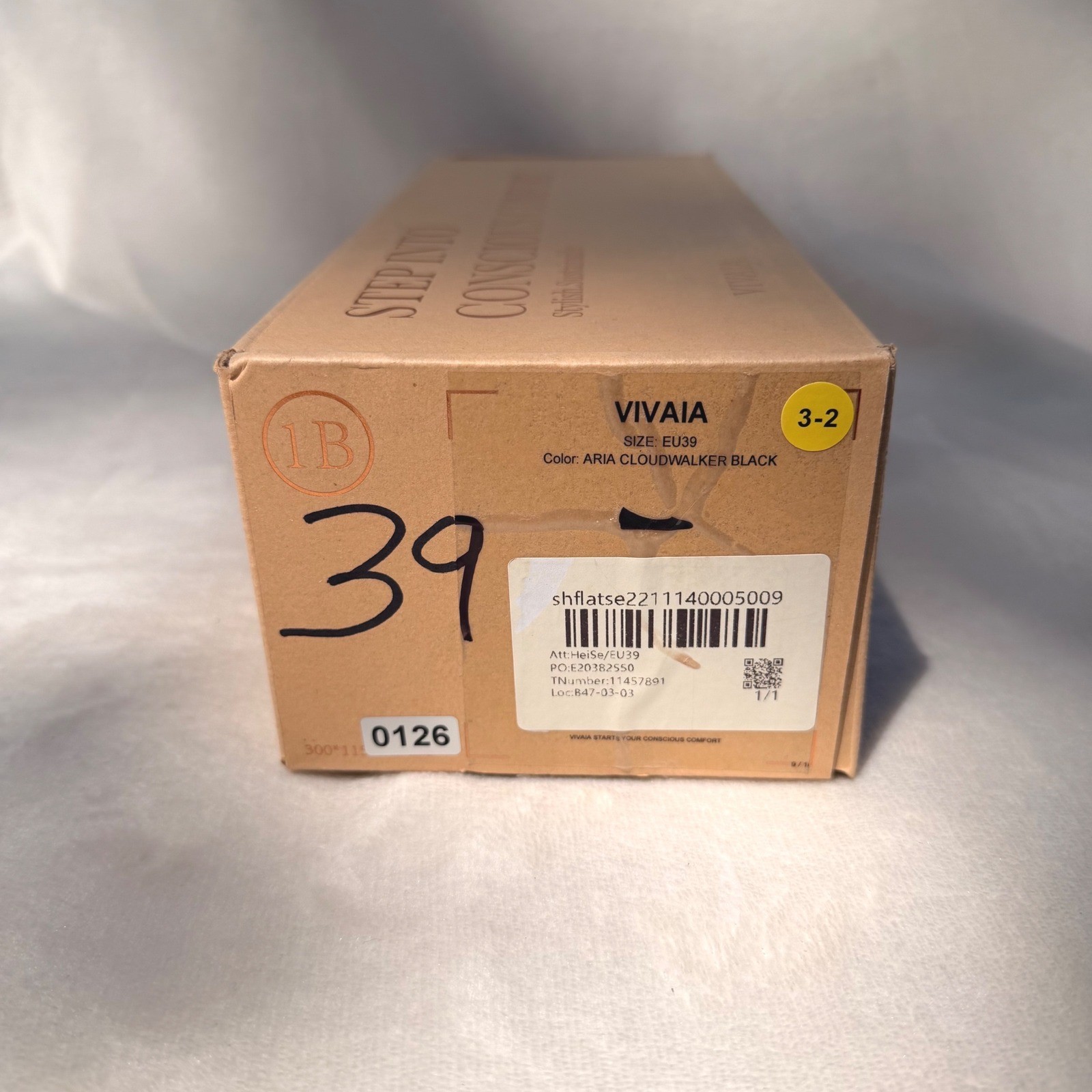 VIVAIA Aria Cloudwalker Black Flats | EU 39 / US 8