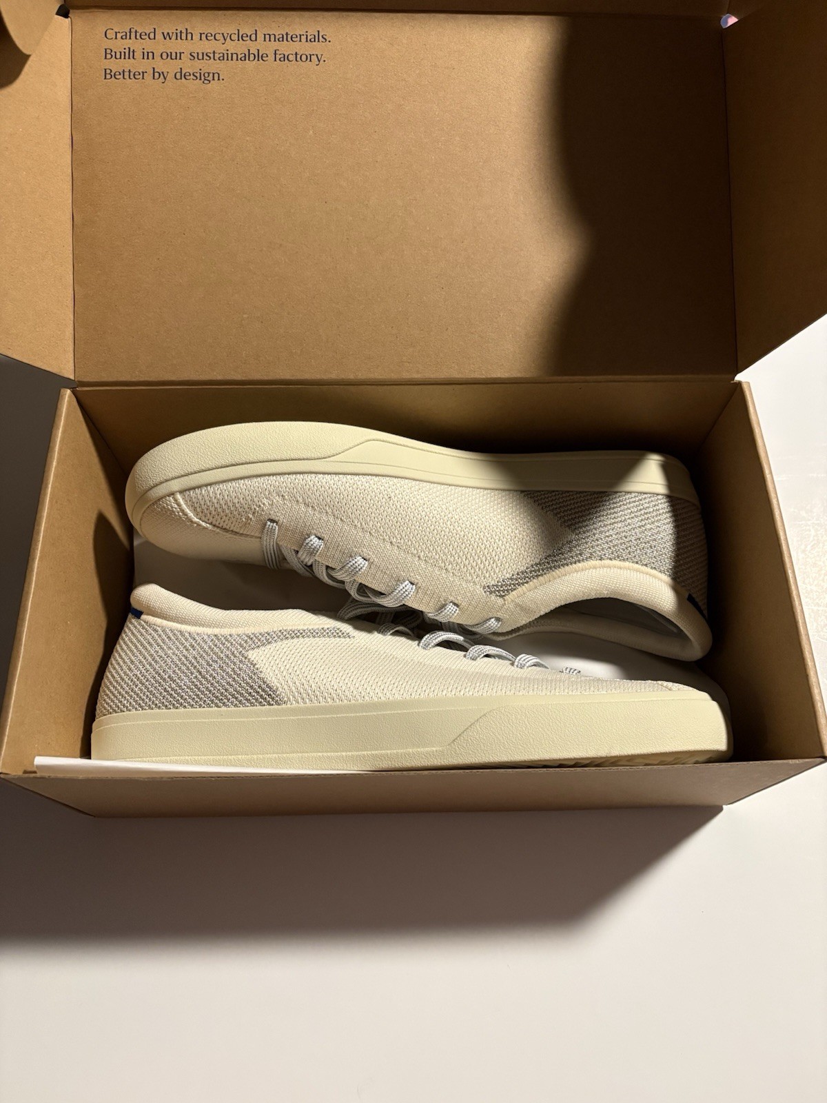 Rothy’s Lace up Sneakers, Diamond Twill size 9 New in Box.