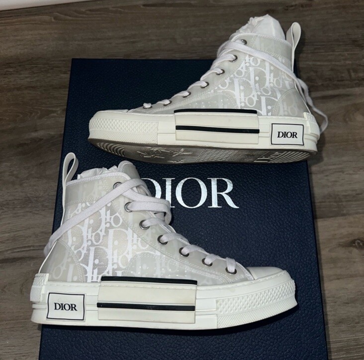 DIOR B23 High Top Sneakers White
