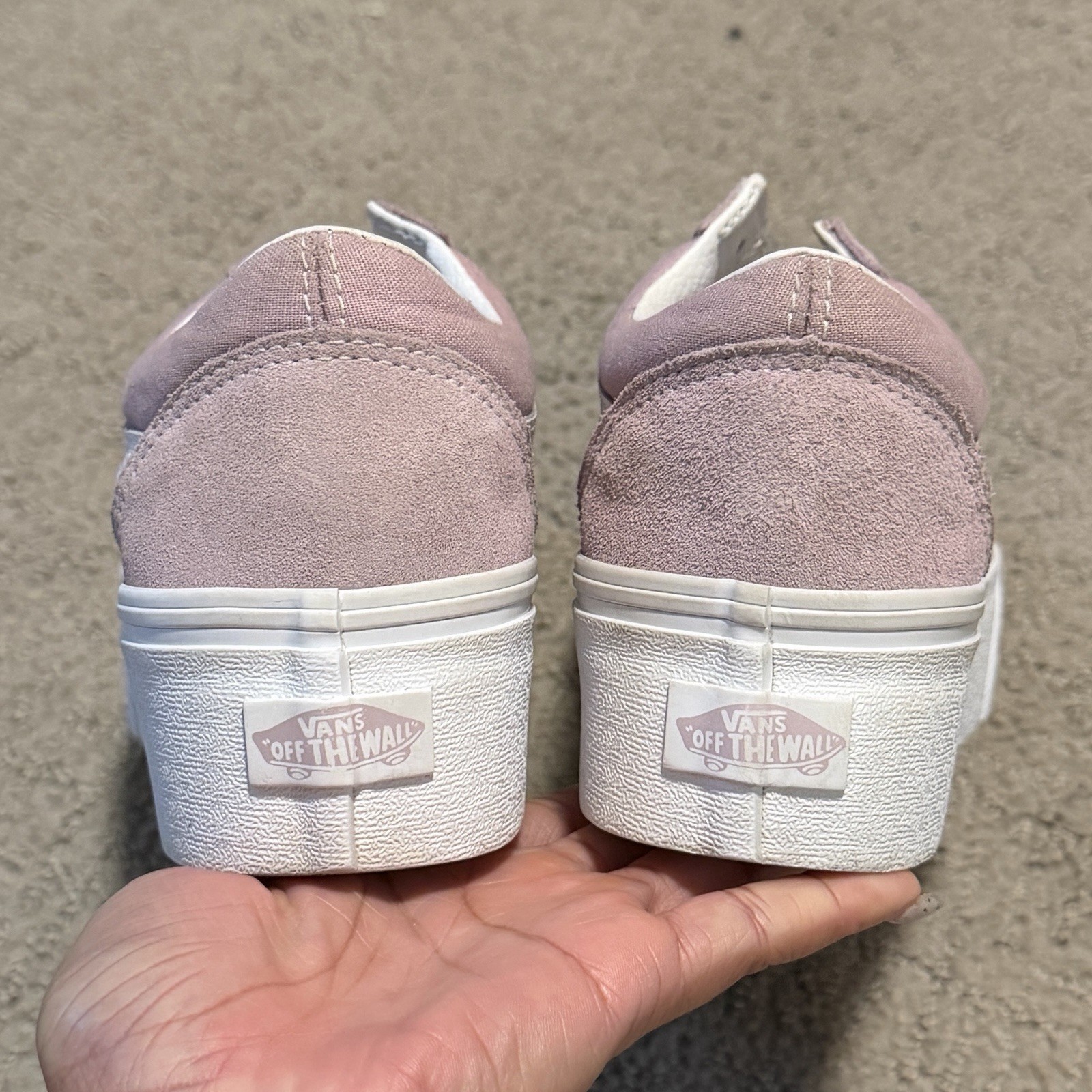 Suede vans Stackform Flatforms US 7.5/ Euro 38