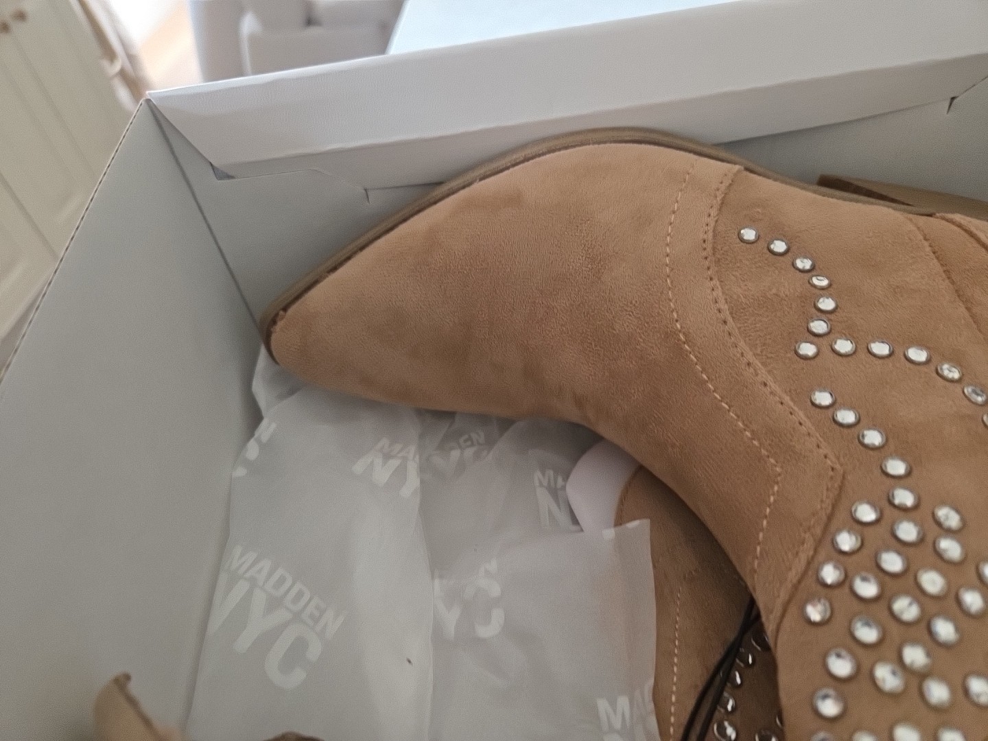 Steve Madden NYC Women’s Size 9 Embroidered Tall Glitter Western Boots