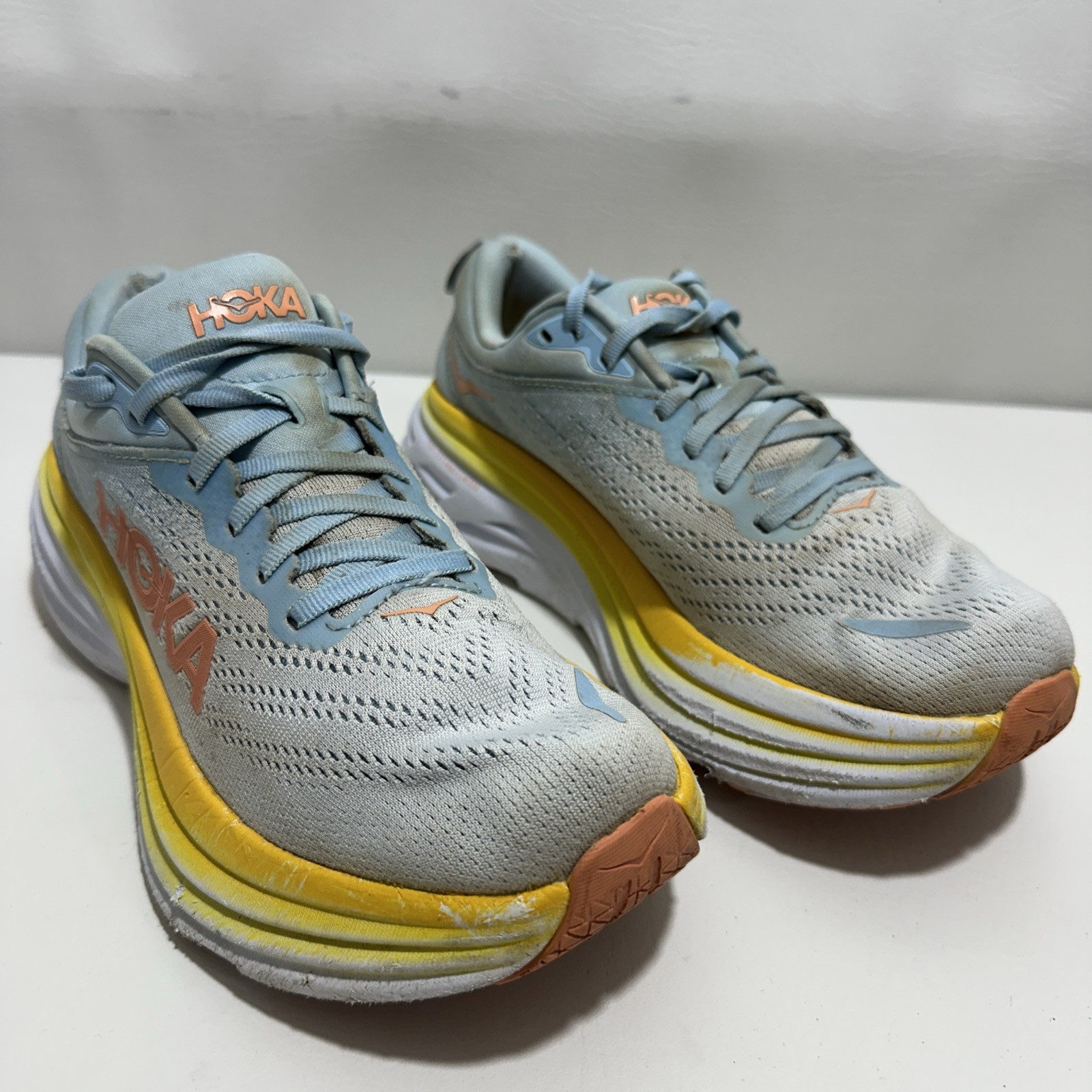 Hoka One One Bondi 8 Women Running Sneakers- Hoka One 1127952 Ssca Size 8.5