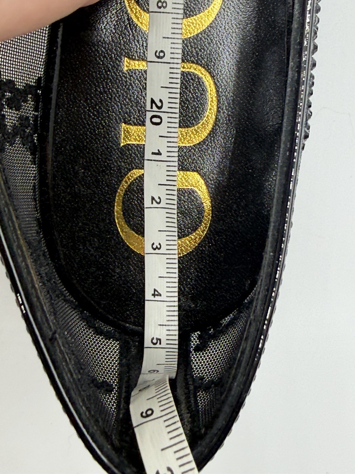 NIB Gucci GG Monogram Logo Crystal Rhinestone Jordaan See Through Mesh Loafers