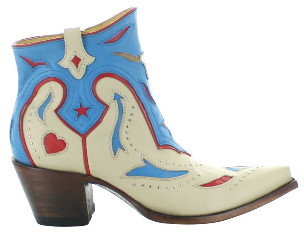Yippee by Old Gringo Doris Bone YBL475-2 size 6 new in box RED WHITE BLUE