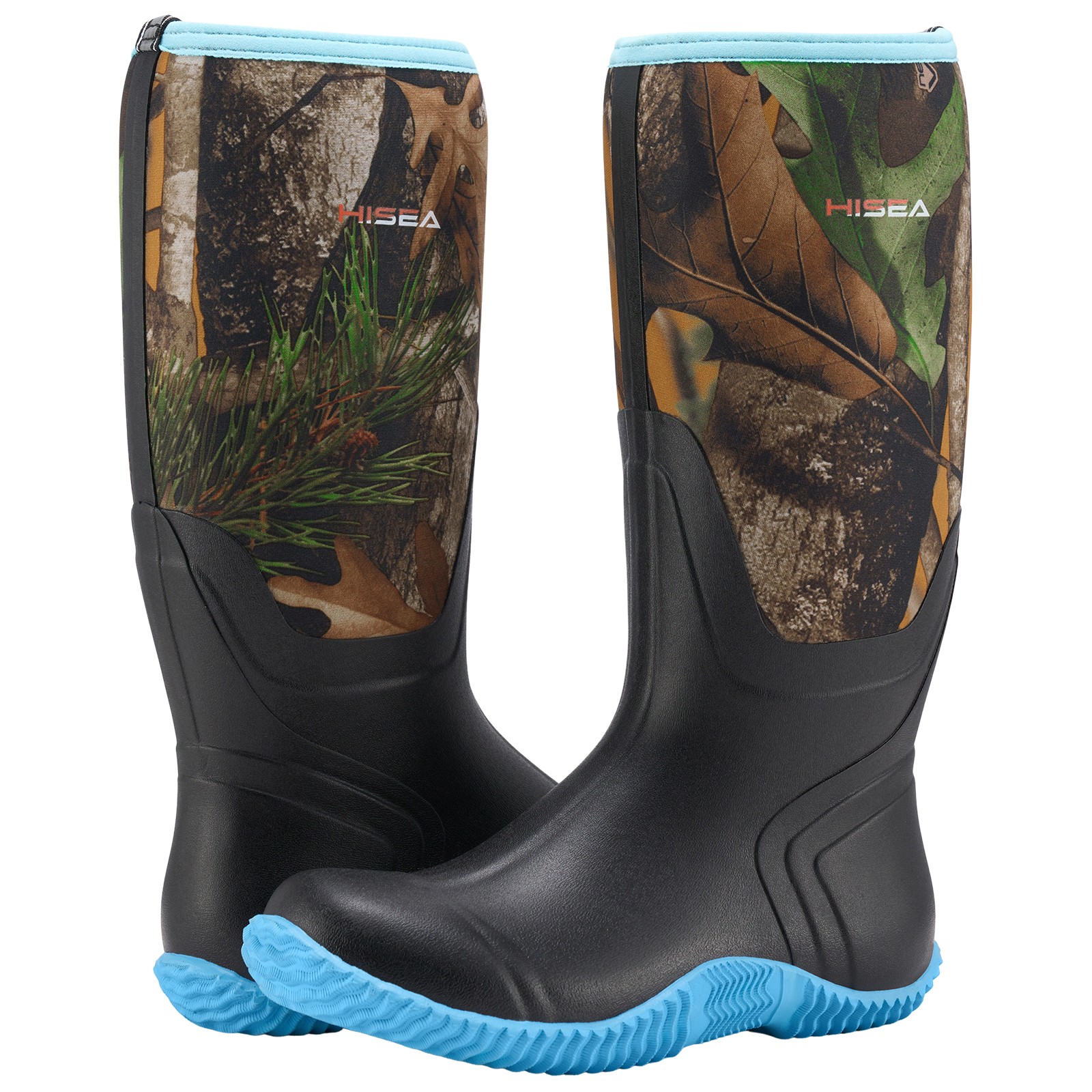 HISEA Women Waterproof Rain Boot Non-Slip Outdoor Garden Mud Work Knee High Boot