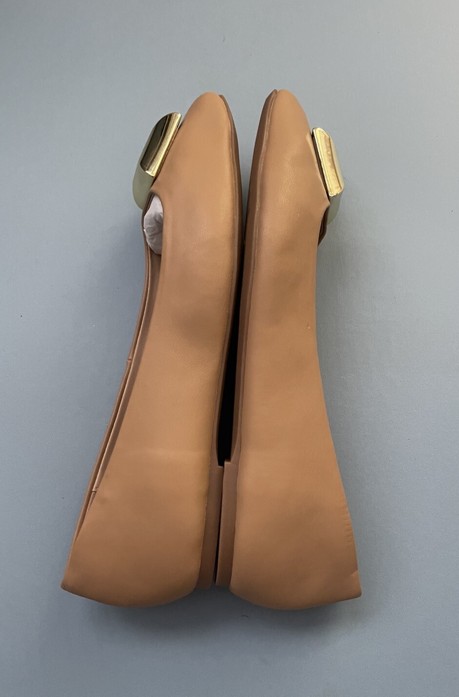 Katy Perry Womens THE EVIE STUD Nude Beige Ballet Flats 9 9.5 Medium (B,M)