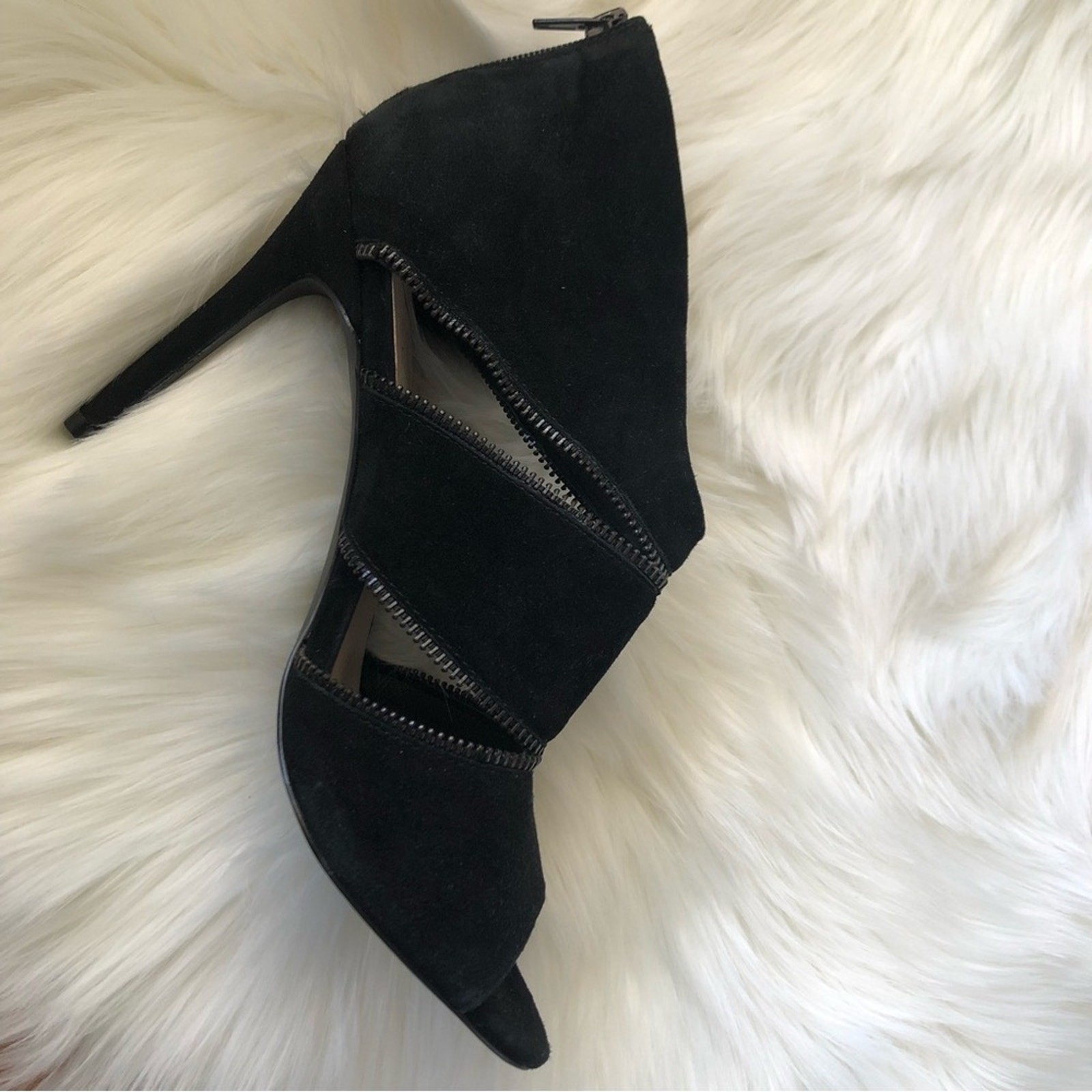 Fergie Amelia Suede High Heeled Sandals 10
