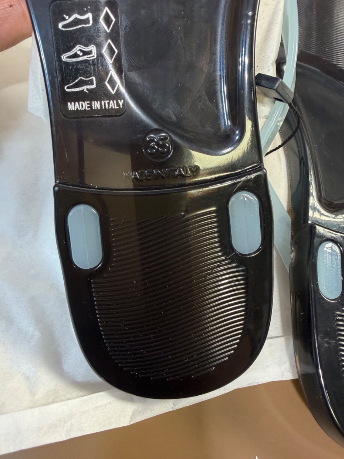 CHRISTOPHER ESBER JO JELLY FLIP FLOP- BLACK/NIMBUS Pick your size 100%Authentic