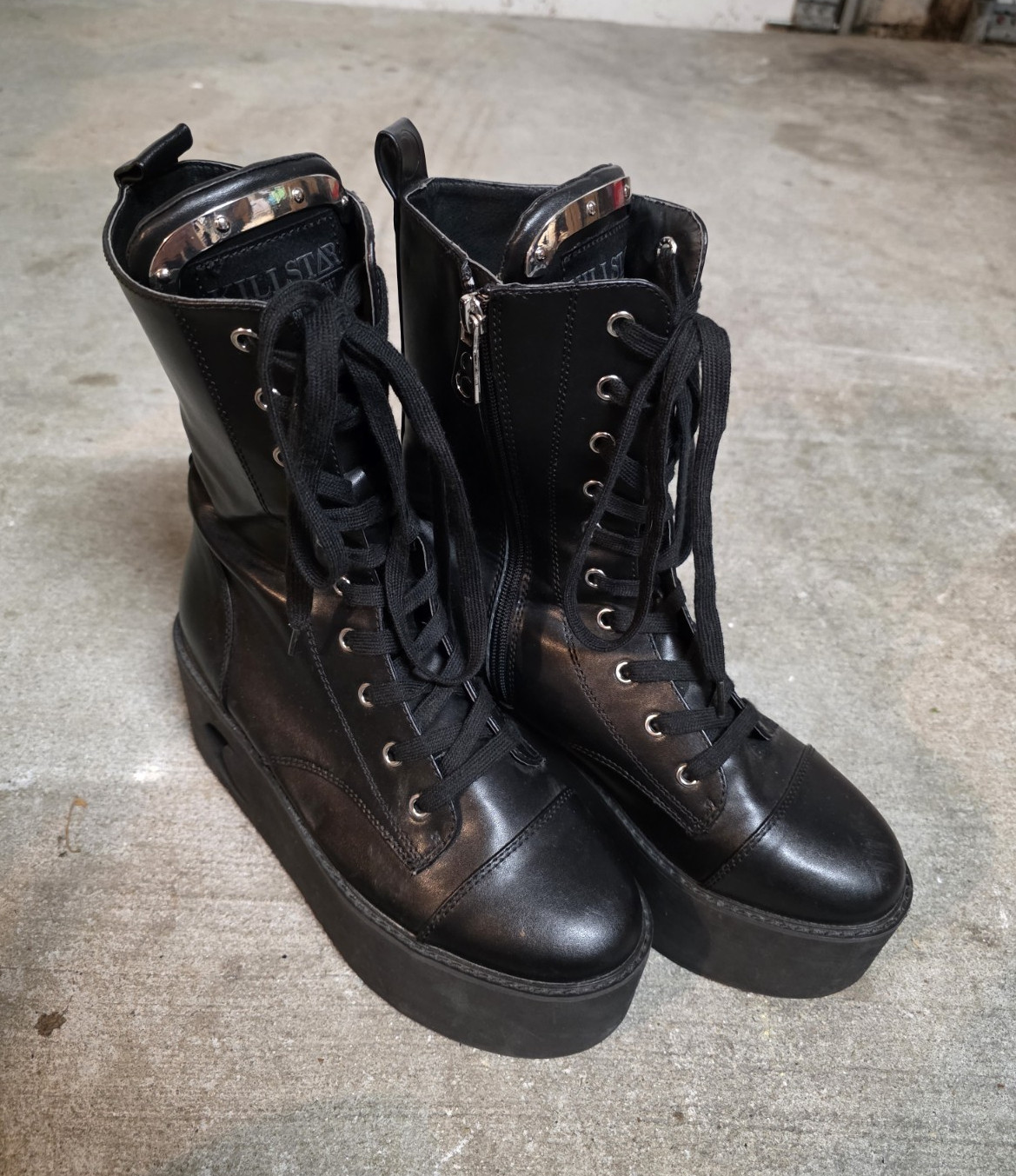KILLSTAR Eternal Eclipse – Black Platform Mid-Calf Boots