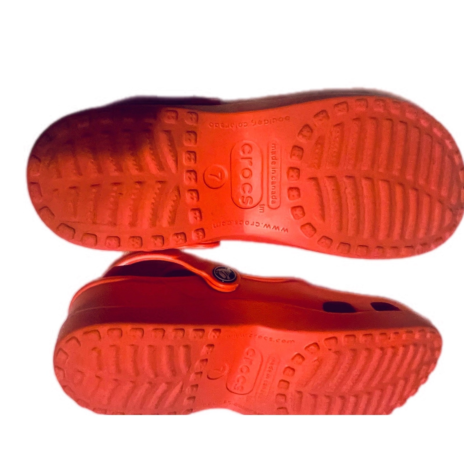 Crocs Alice Mary Jane Ballet Flats Coral Comfort Casual Shoes Womens 7 Summer