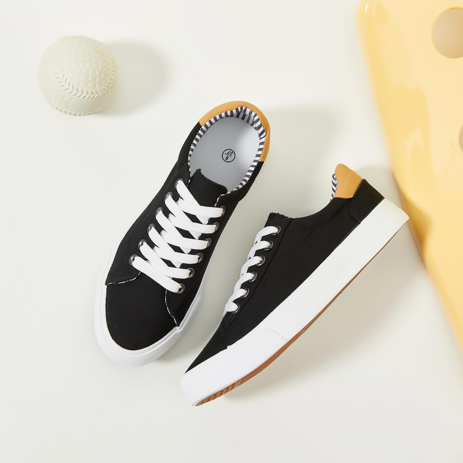 Xrh Tennis Shoes Womens Top Casual Shoes For Women Lace Up Canvas Sneakers
