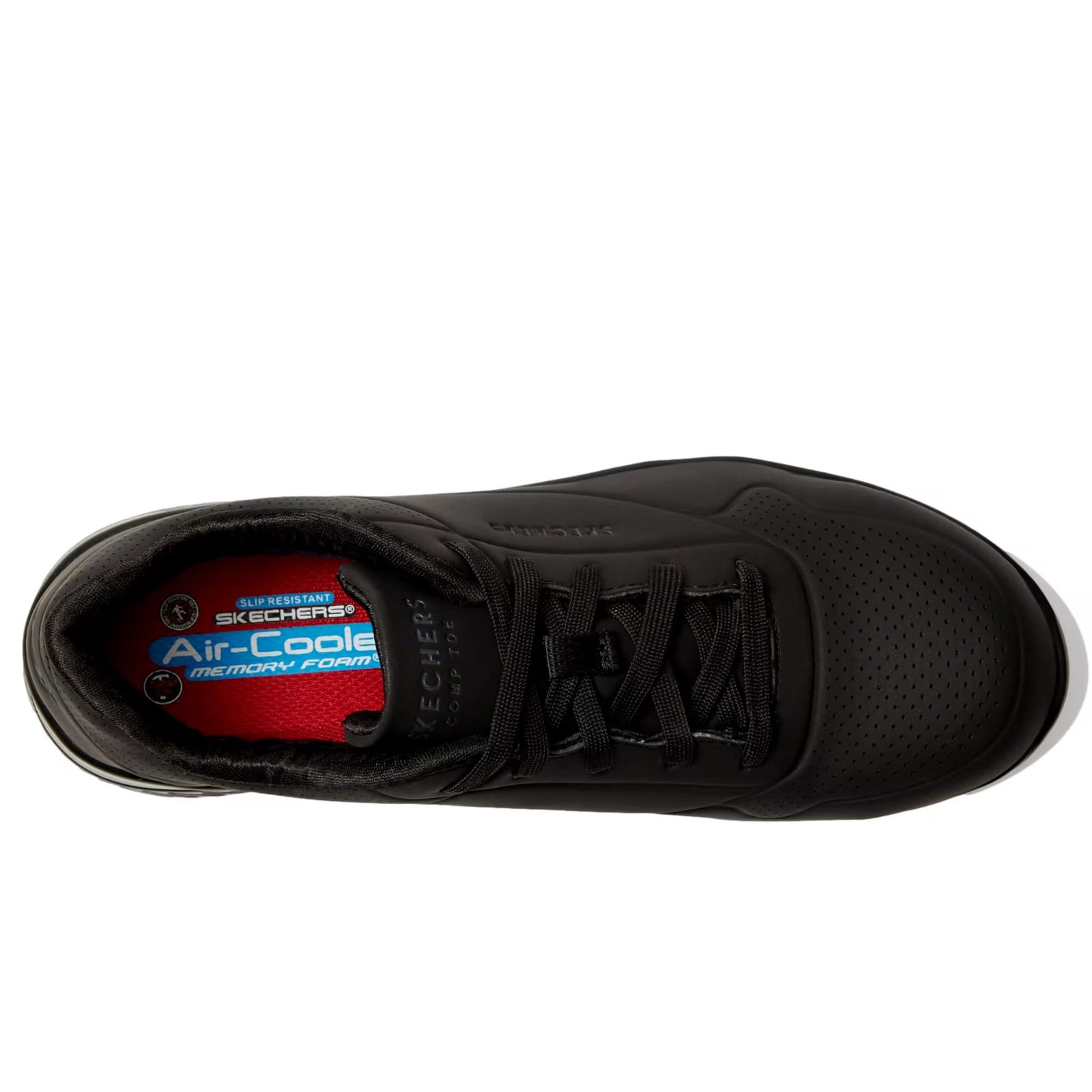 Skechers Uno SR – Deloney Comp Toe Black 108101W-BLK Women’s Size 8.5 Wide