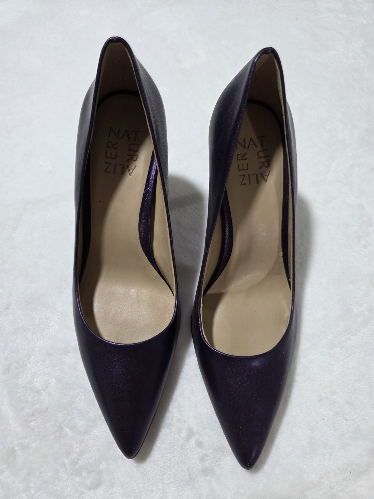 Naturalizer Anna Women’s Heels Deep Plum Purple Leather Size 6.5M