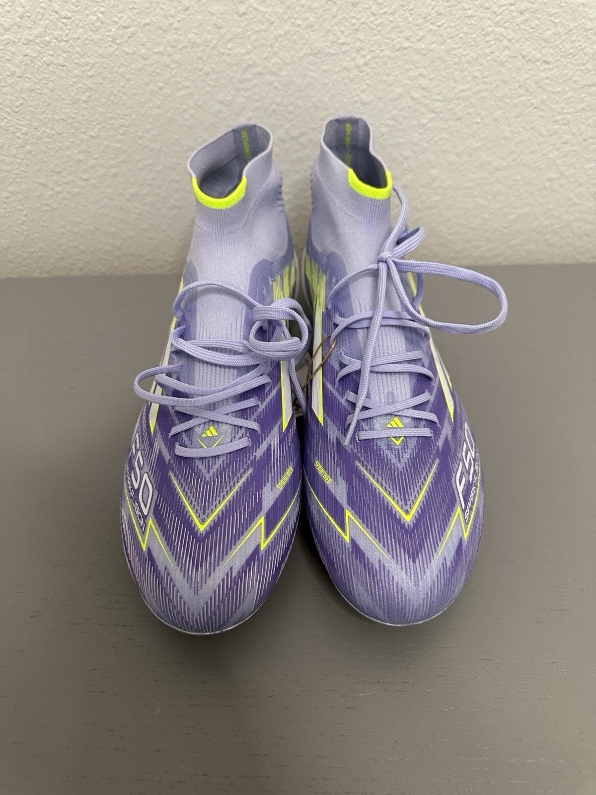 adidas F50 Sparkfusion Elite Mid FG/AG Womens Sz 8.5 Soccer Cleats Violet JH7648