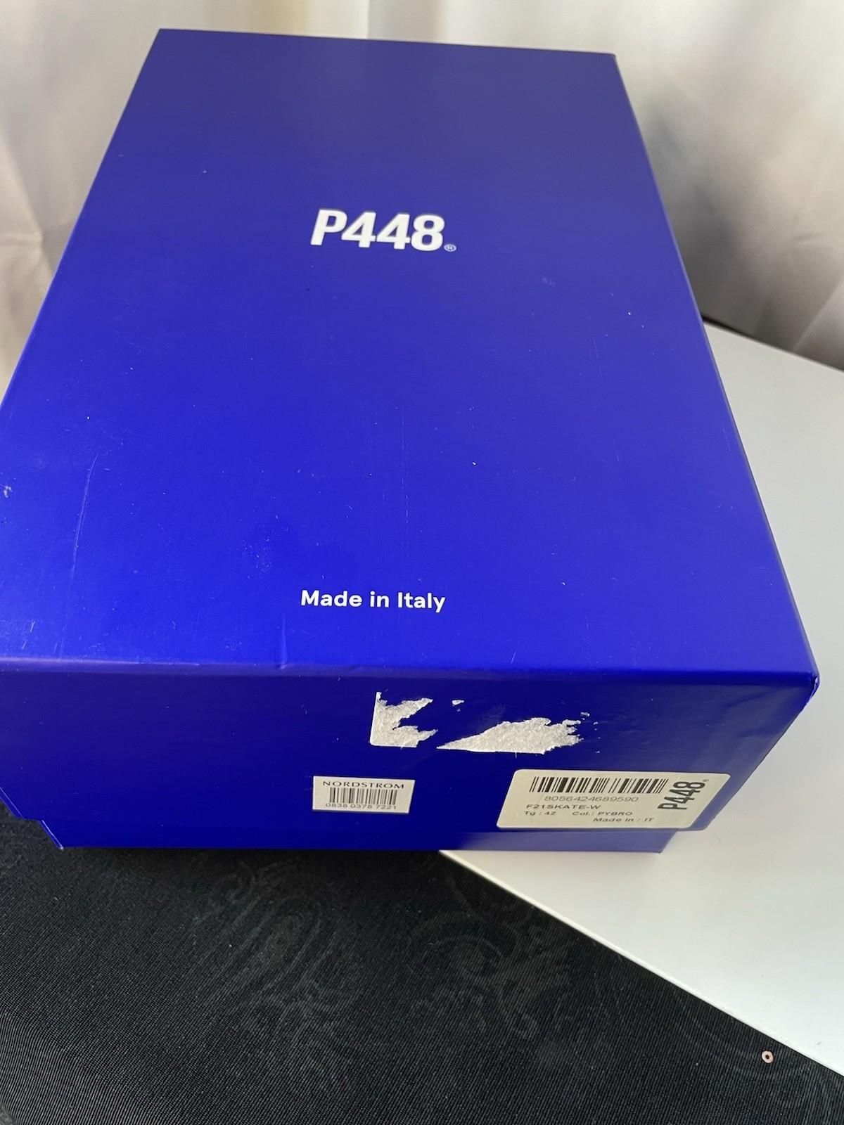 P448 Women’s High top Sneakers Faux Snake Skin Made In Italy Pics Wear Details