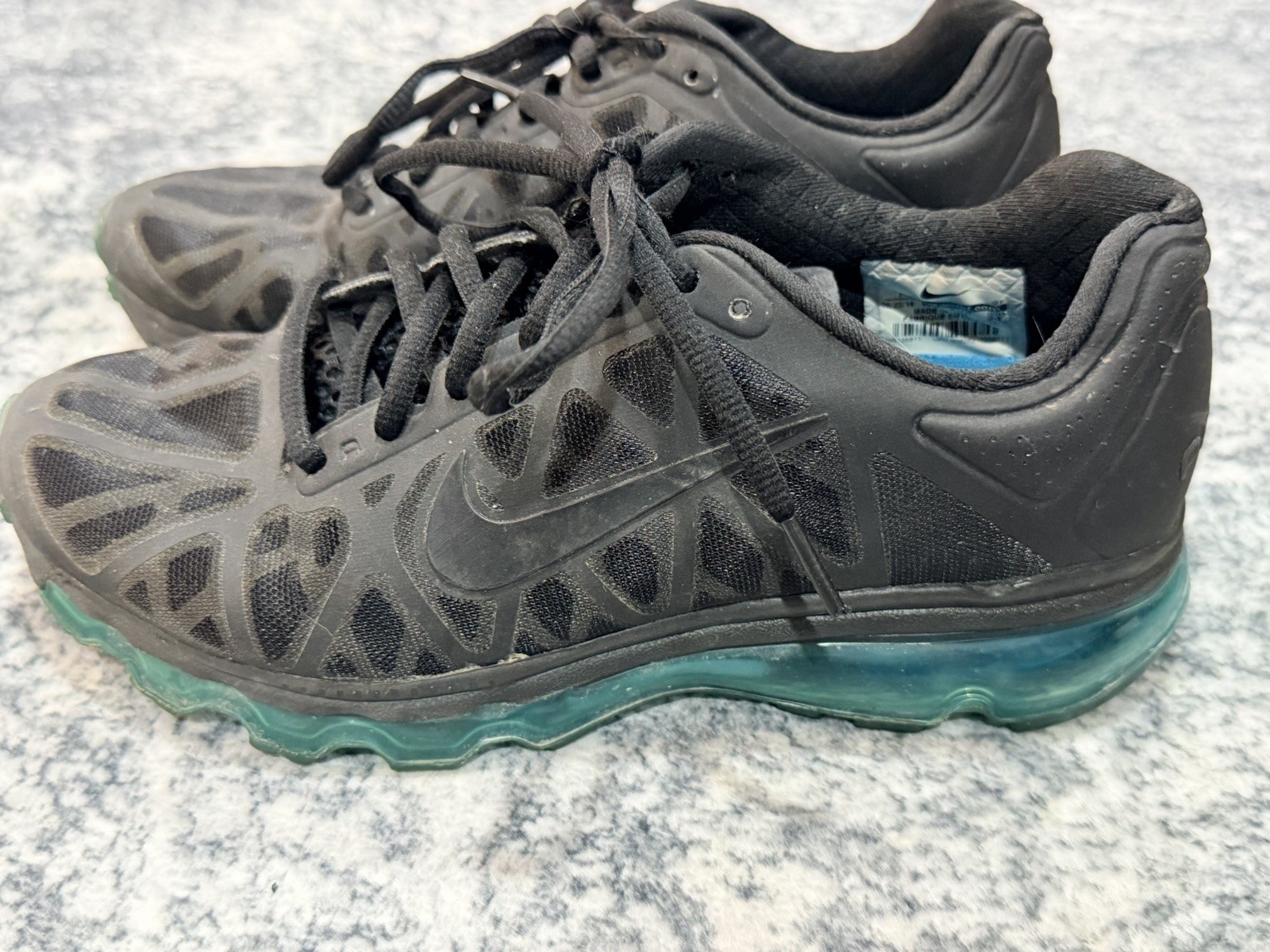 Nike Womens Air Max Plus 2014 429890-040 Black Casual Shoes Sneakers Size 7