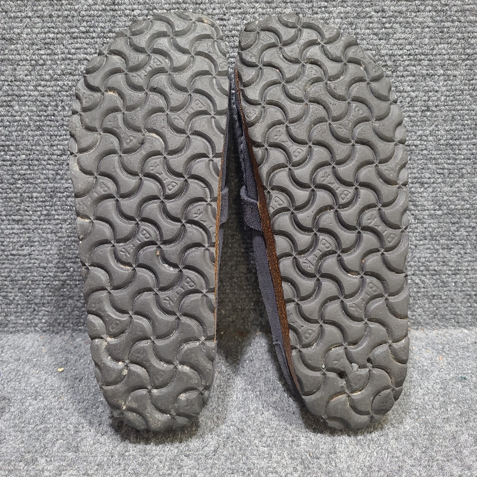 Birkenstock Buckley Blue Grey Suede Clog Cork Shoes Women’s Size EU 37 / US 6