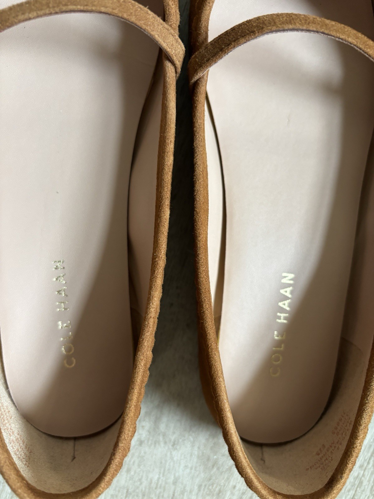 Cole Haan Women’s Yelena Mary Jane Flat In Brown Suede 7.5B