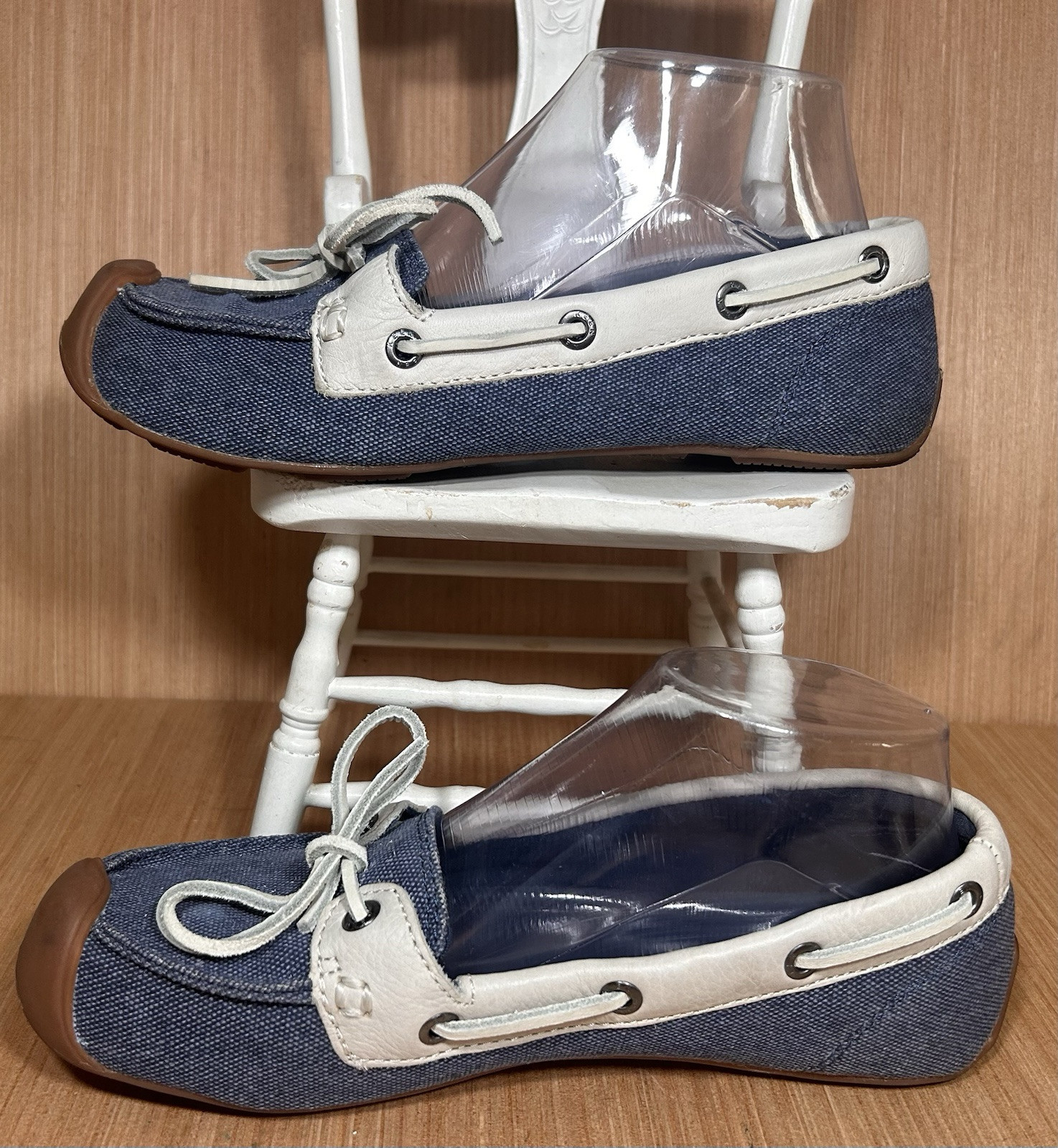 Keen Catalina Ensign Blue Canvas 1 Eye Boat Shoe Women’s Size 8
