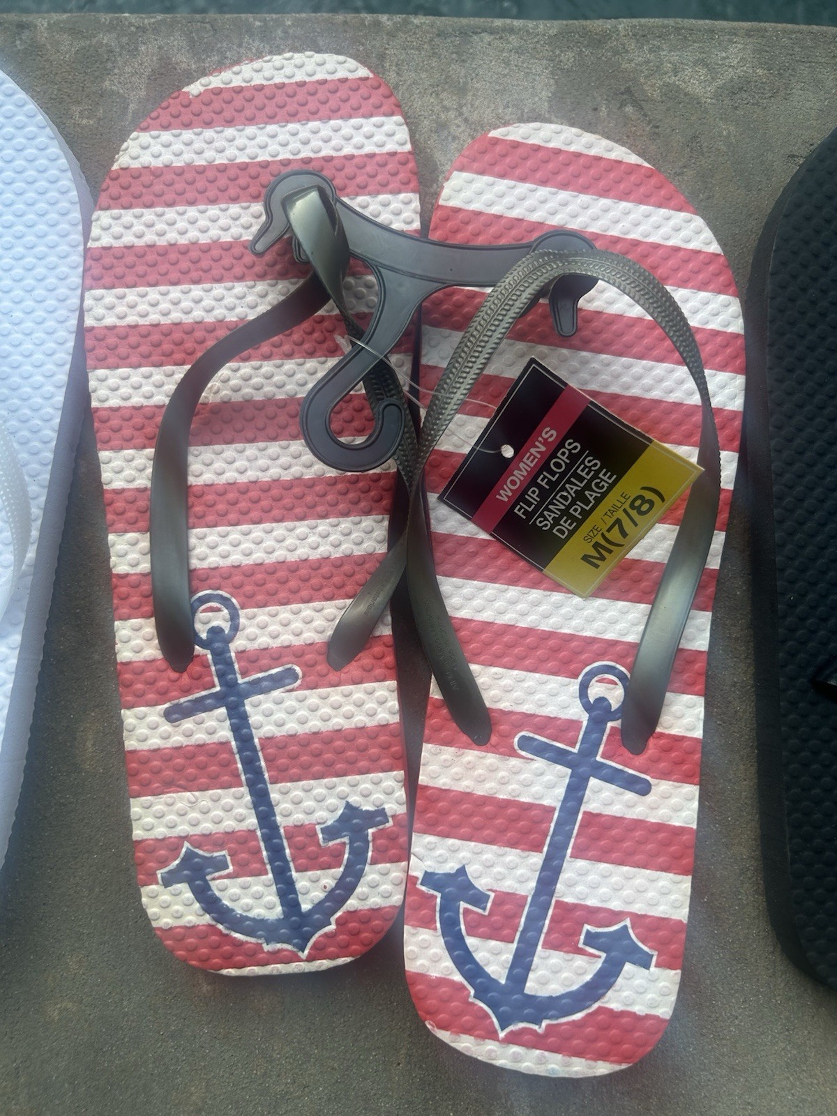 Lot of 5 Women’s Juncture Flip Flops Size 7/8 New Assorted Colors Beach