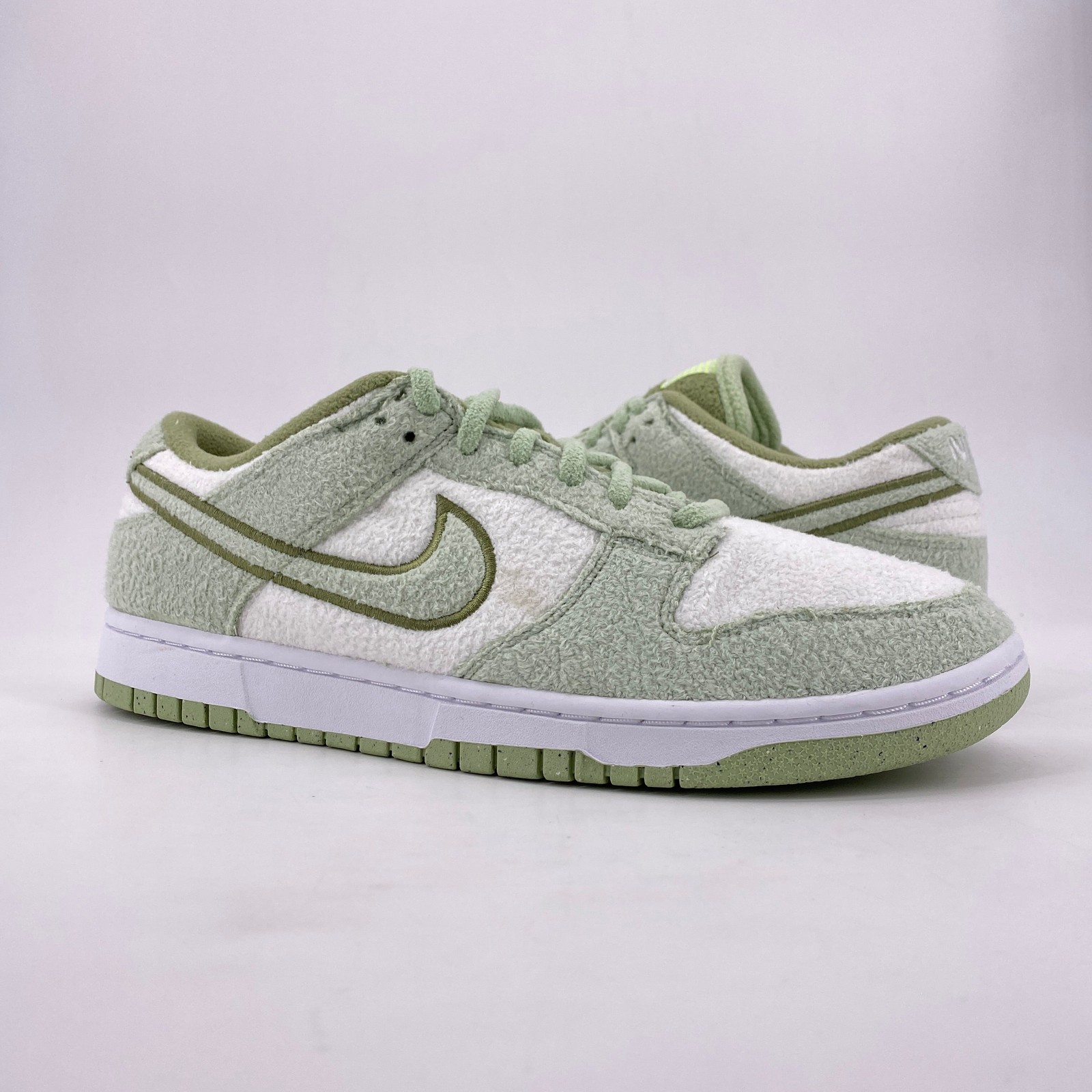 Nike (W) Dunk Low SE «FLEECE PACK HONEYDEW» 2022 – Size 12W – dq7579 300 (6969..