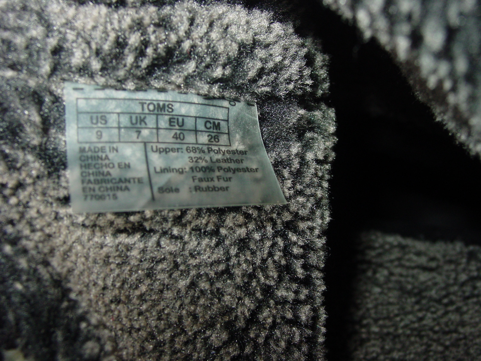 Toms Nepal Women’s Black Suede Textile Mix Faux Fur Lined Boots! Size 9 $99