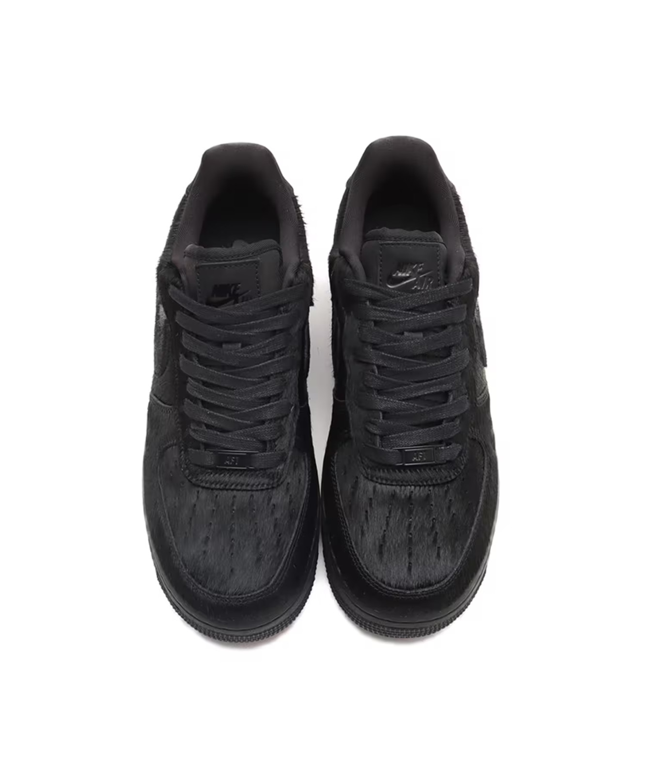 II7398-001 Nike Air Force 1 Low Faux Pony Hair Black (Women’s)