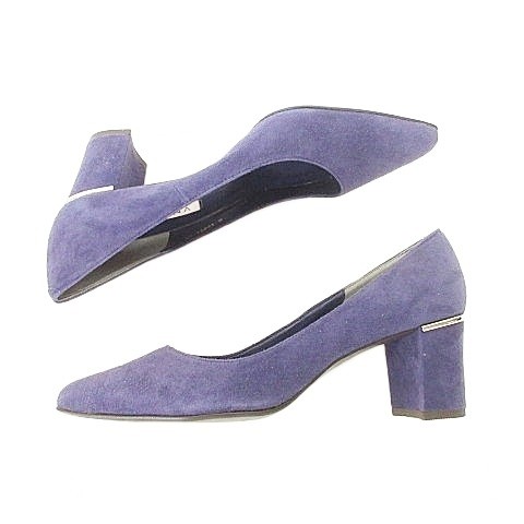 DIANAGood Condition Suede Heel Pumps Made in Japan 24.0cm Purple ■YHS7