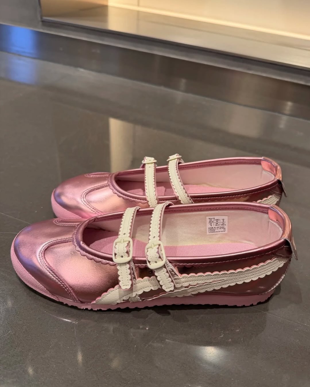 New Onitsuka Tiger MEXICO 66 TGRS Mary Janes Classic Ballet Flat Shoe With Box