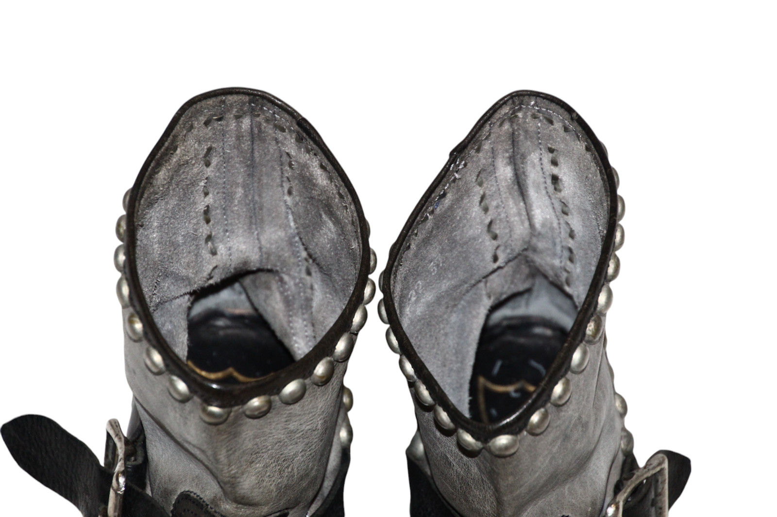 HTC Los Angeles Hollywood Trading Co. Biker Studded Belts Leather Ankle Boots