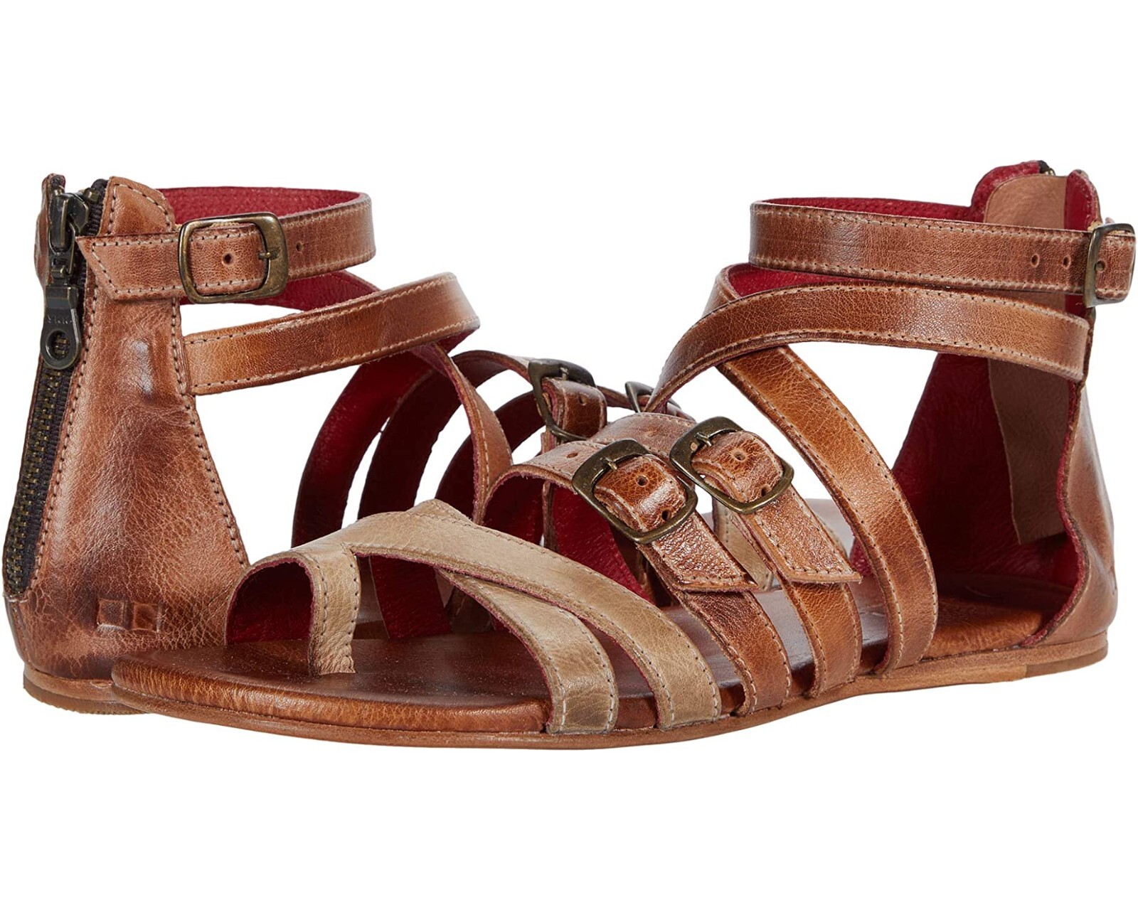 Bed Stu Z3916* Womens Cafe Latte Rustic Miya Gladiator Sandals Size 6