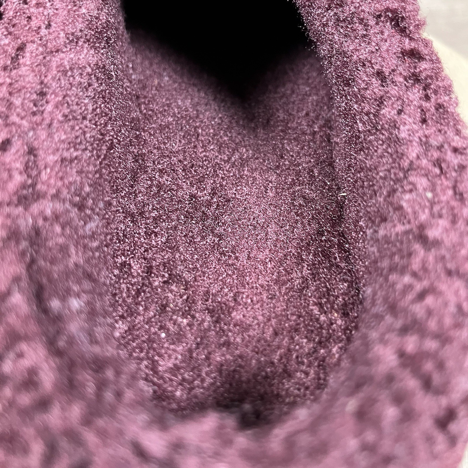 BOMBAS Sunday Slipper Cherry Chocolate Sherpa Fleece Slip On Womens Size 8