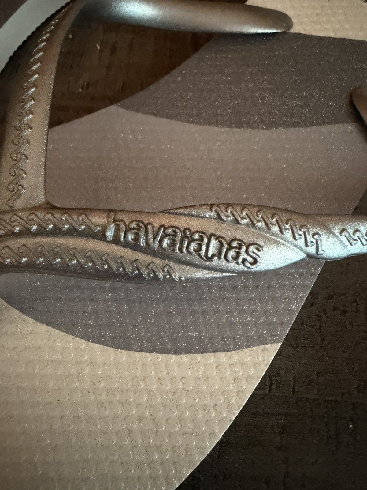 Havaianas Fantasia Gloss White Silver with Metallic Straps Wmns EU39-40/ US 9-10