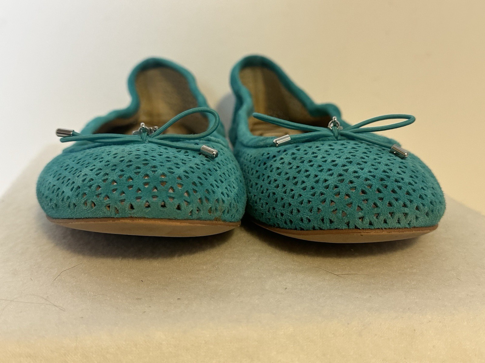 Sam Edelman Felicia 2 Women sz.9.5 Slip On Ballet Flats Shoes Blue Suede Leather