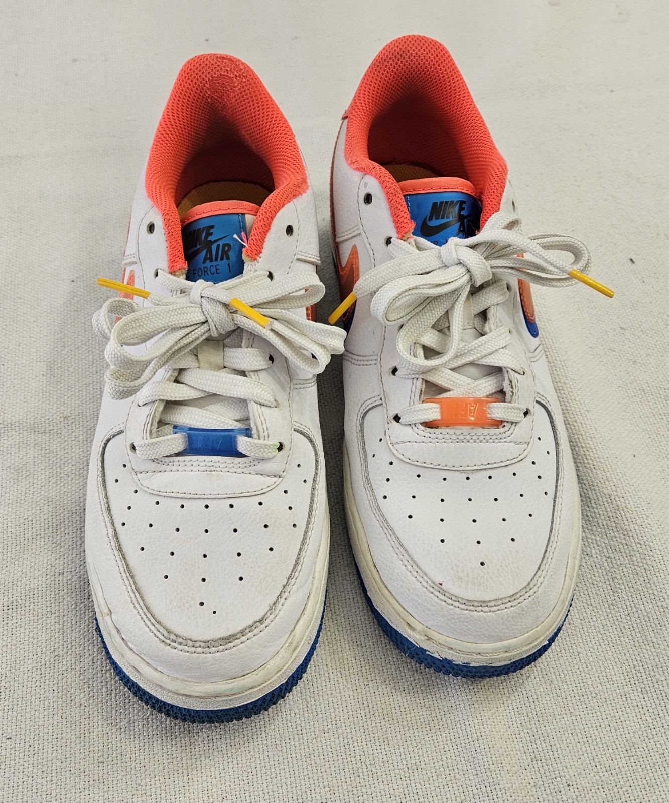 NIKE AIR FORCE 1 LV8 OFFSET 3D SWOOSH SNEAKERS Size Women Size 7 DX1787-100