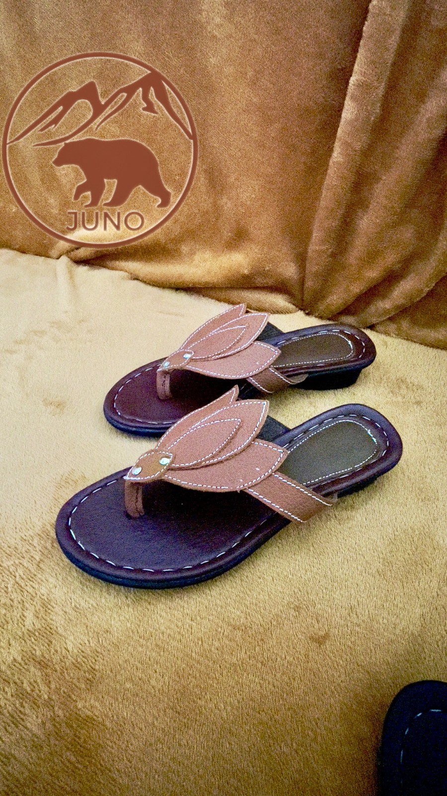 women’s Leather Sandals handmade stitched ( Denali )