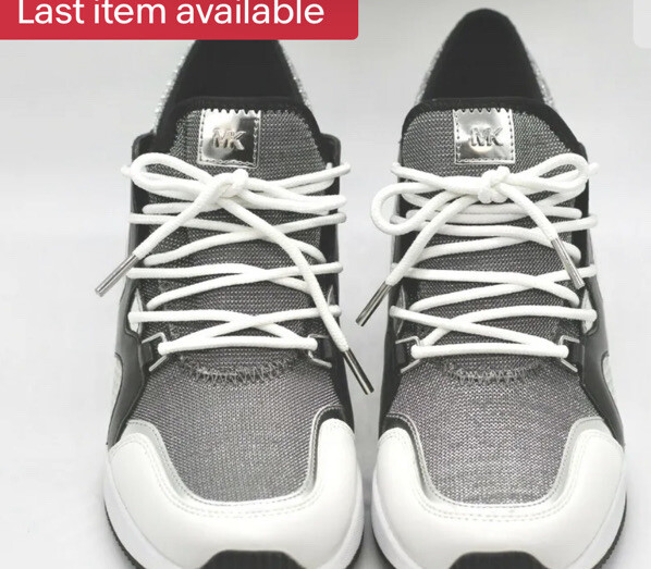 MICHAEL Michael Kors Liv Trainer Metallic Air Mesh Women Shoes EUC