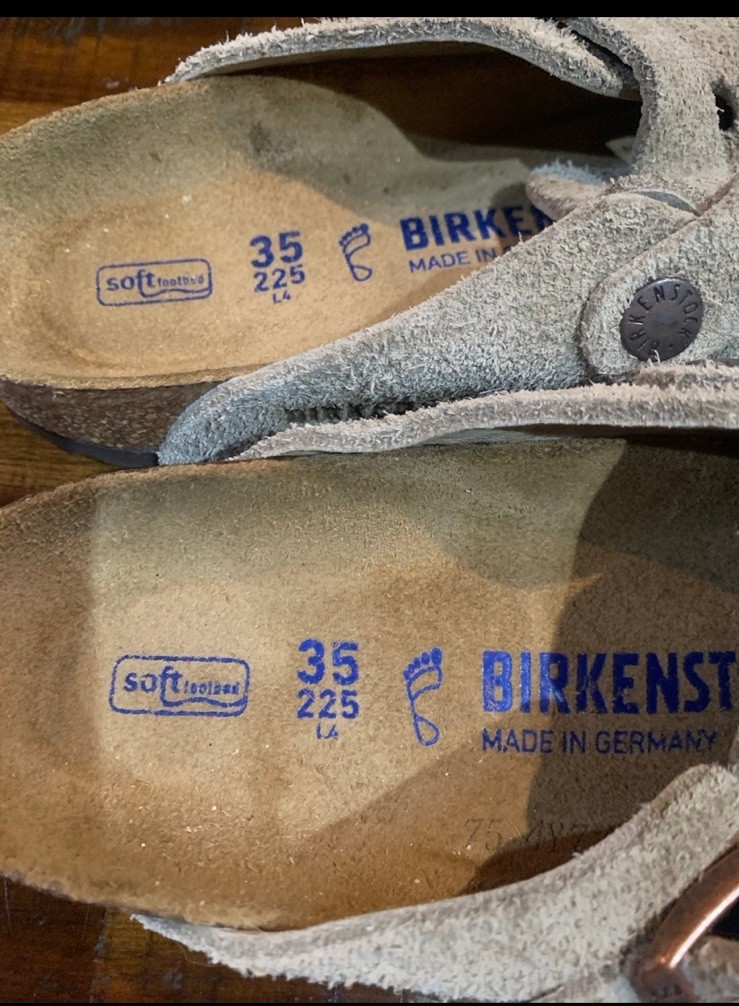 Birkenstock Boston Women’s Gray/taupe Suede Clogs EU 35 US 4 Soft Footbed