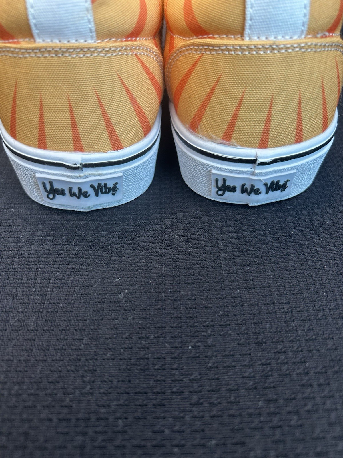 Yes We Vibe Colorful Hippie Van Slip-on-shoes . US 6.5 Men, US 8.5 Women
