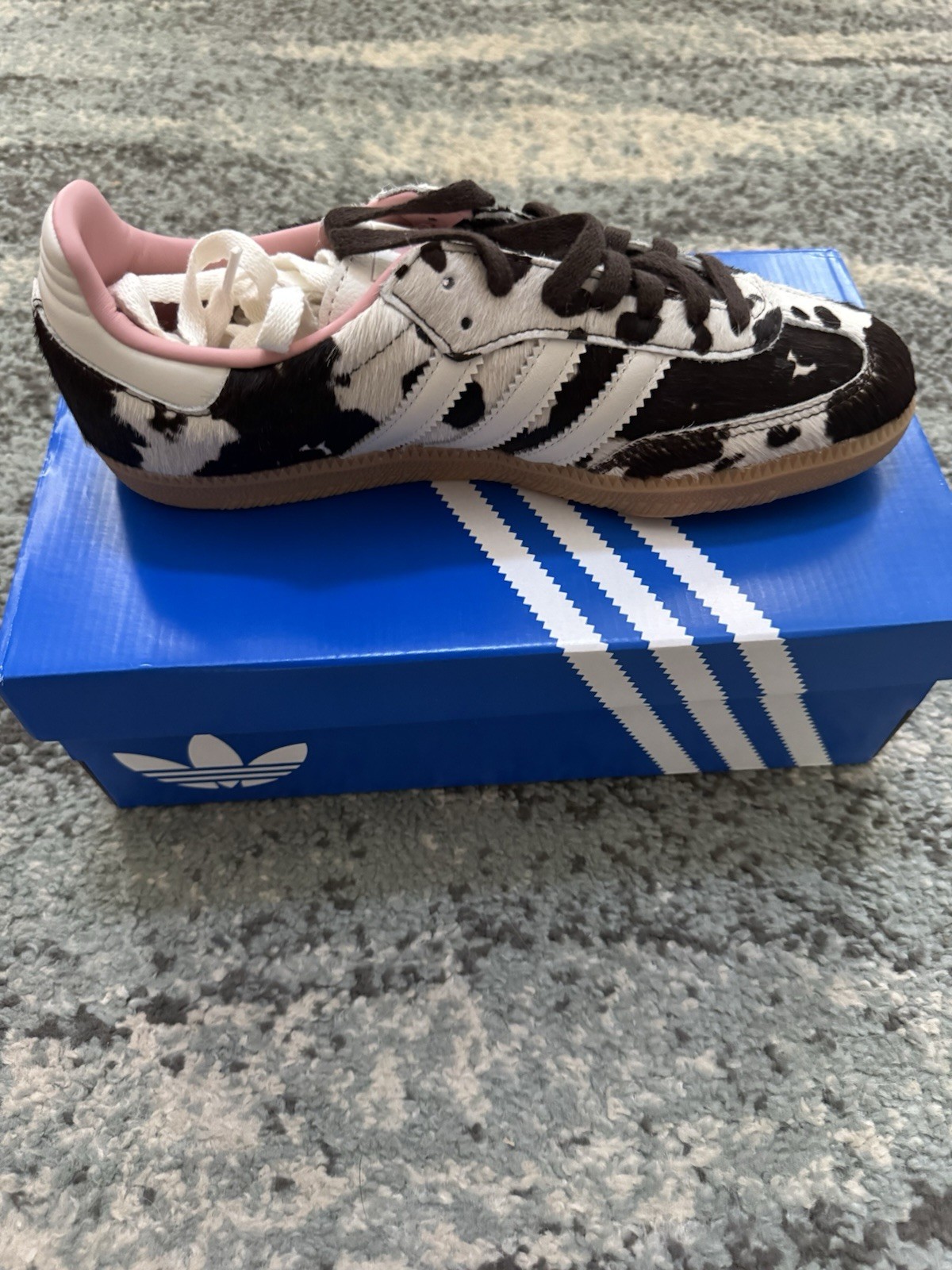 adidas Women’s Samba OG W Cow Print Sneakers Size 9.5