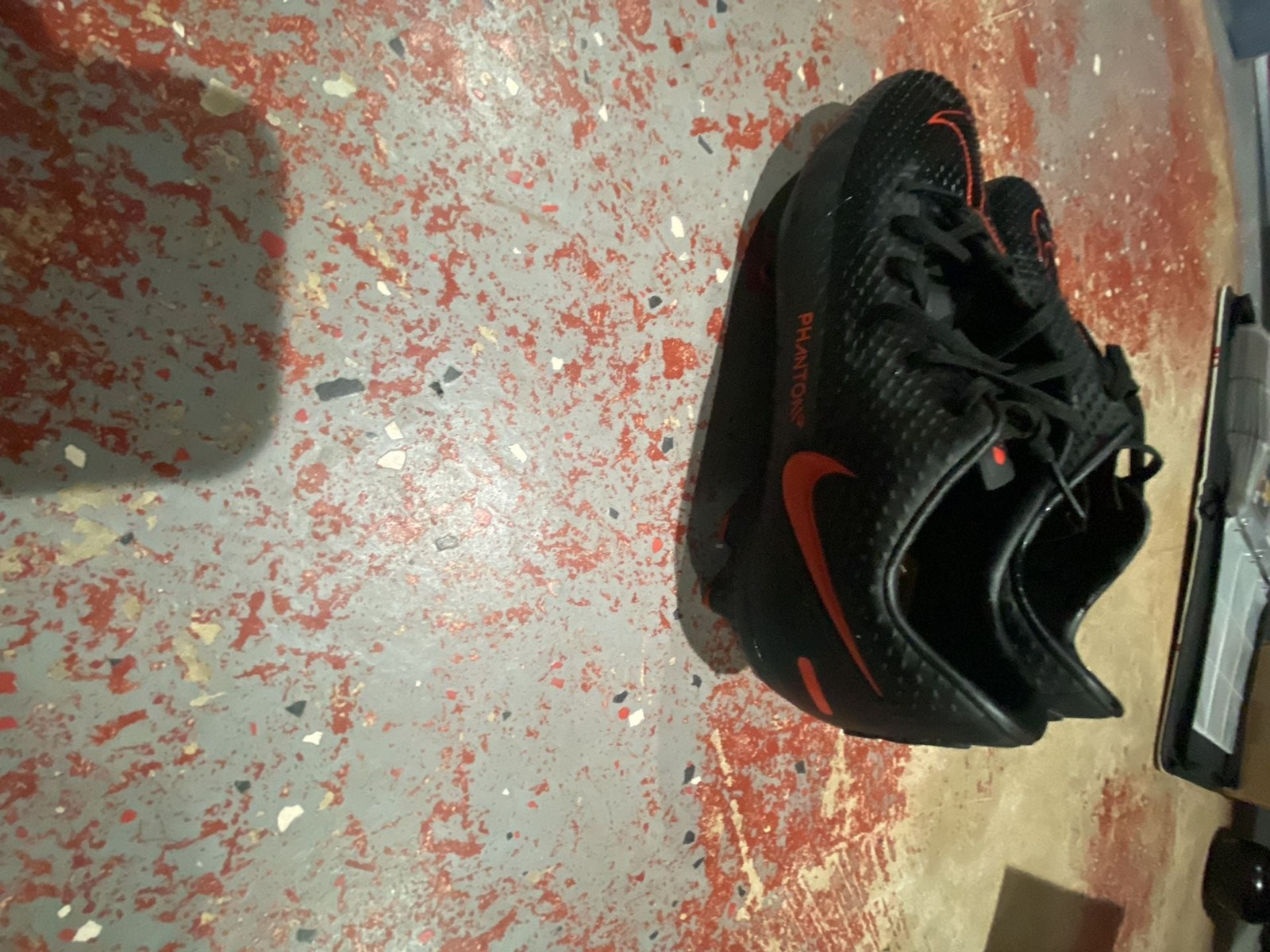 Nike Phantom GT Academy FG/MG ‘Bred’ Black Chile Red Soccer Cleats CK8460-060