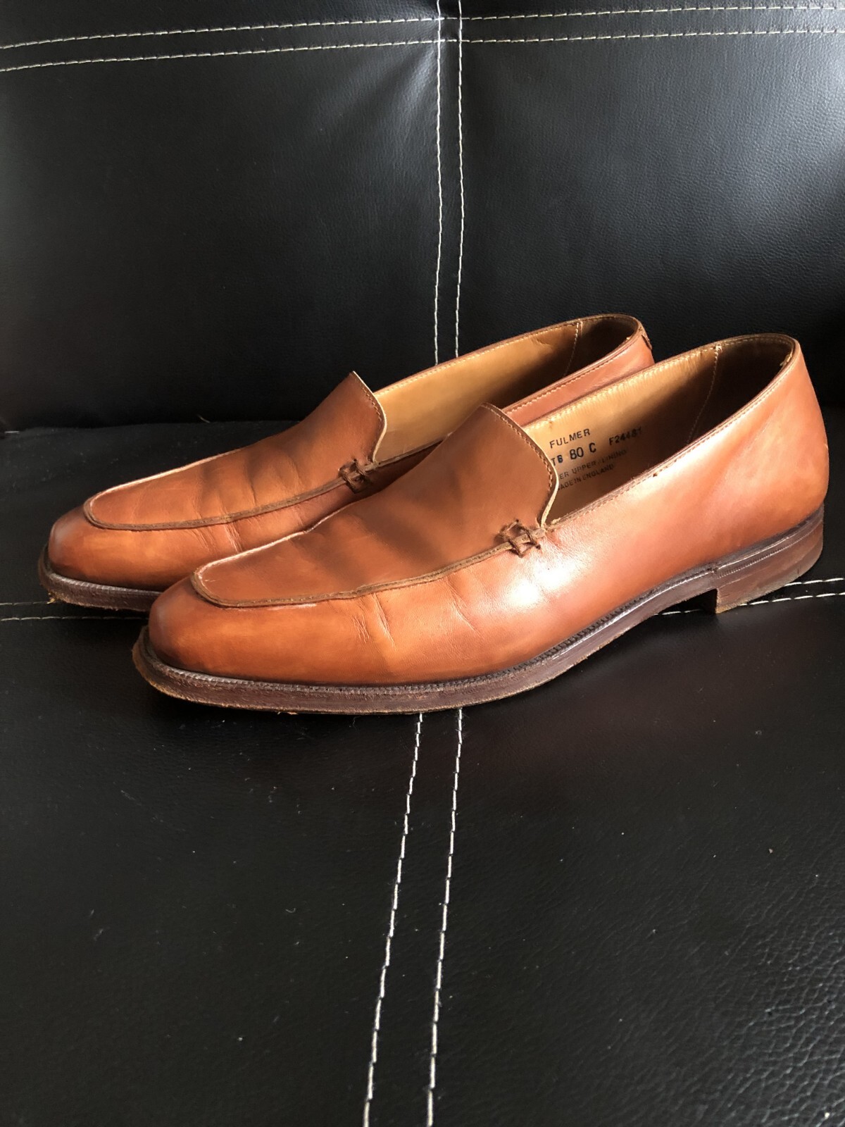 Crockett & Jones Brown Leather Loafers Women’s 80 C Size 39,5