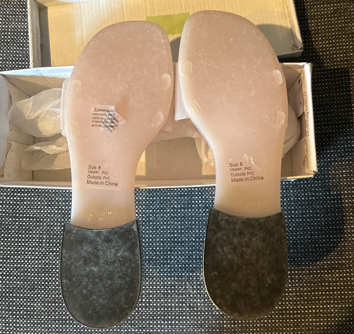 Olivia Miller Blush Jelly Women’s Sandals – Style OMRA-8749 – Size 8
