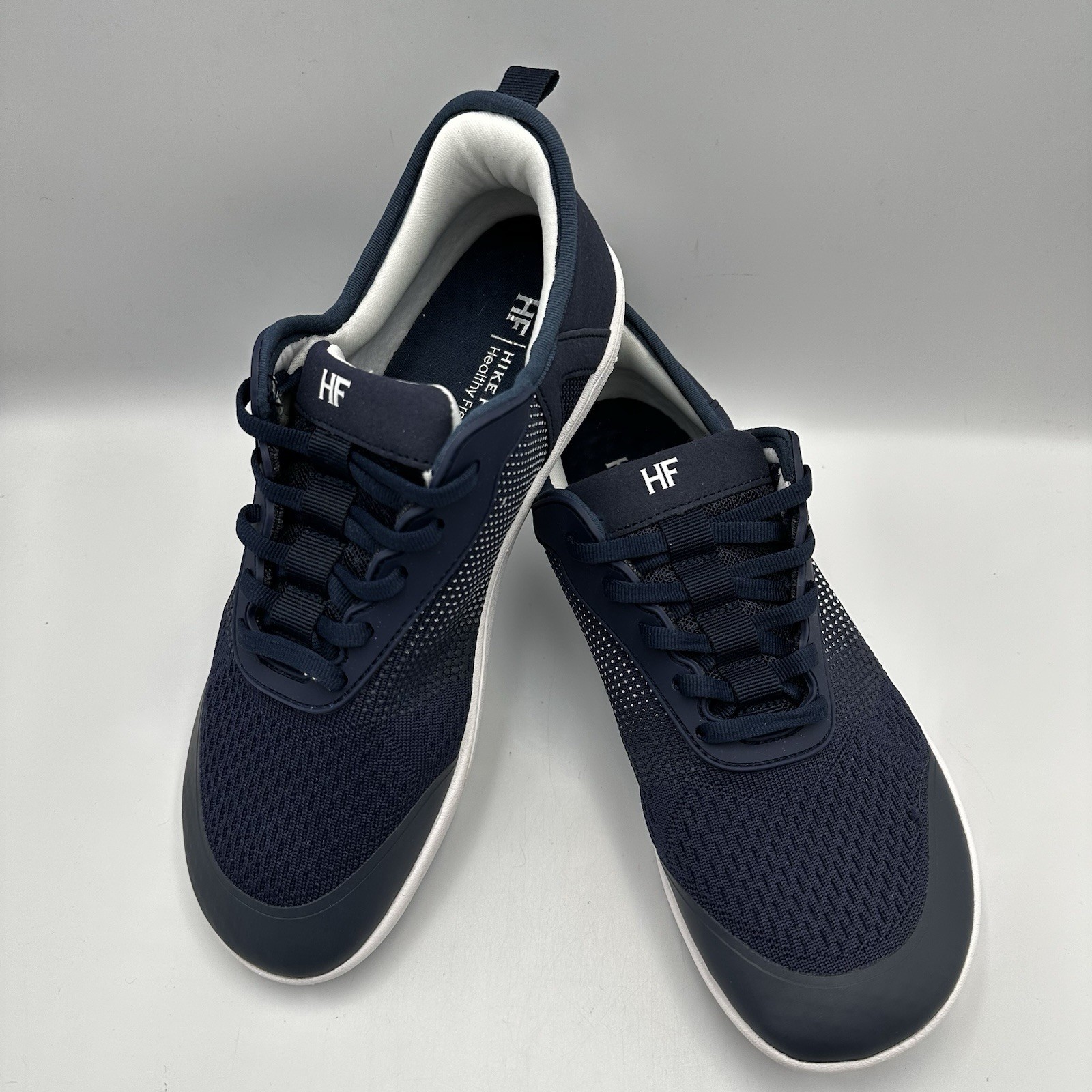 Hike Footwear Stride Blue White Barefoot Sneaker EU 39 M 6-6.5 W 8-8.5 Outdoor